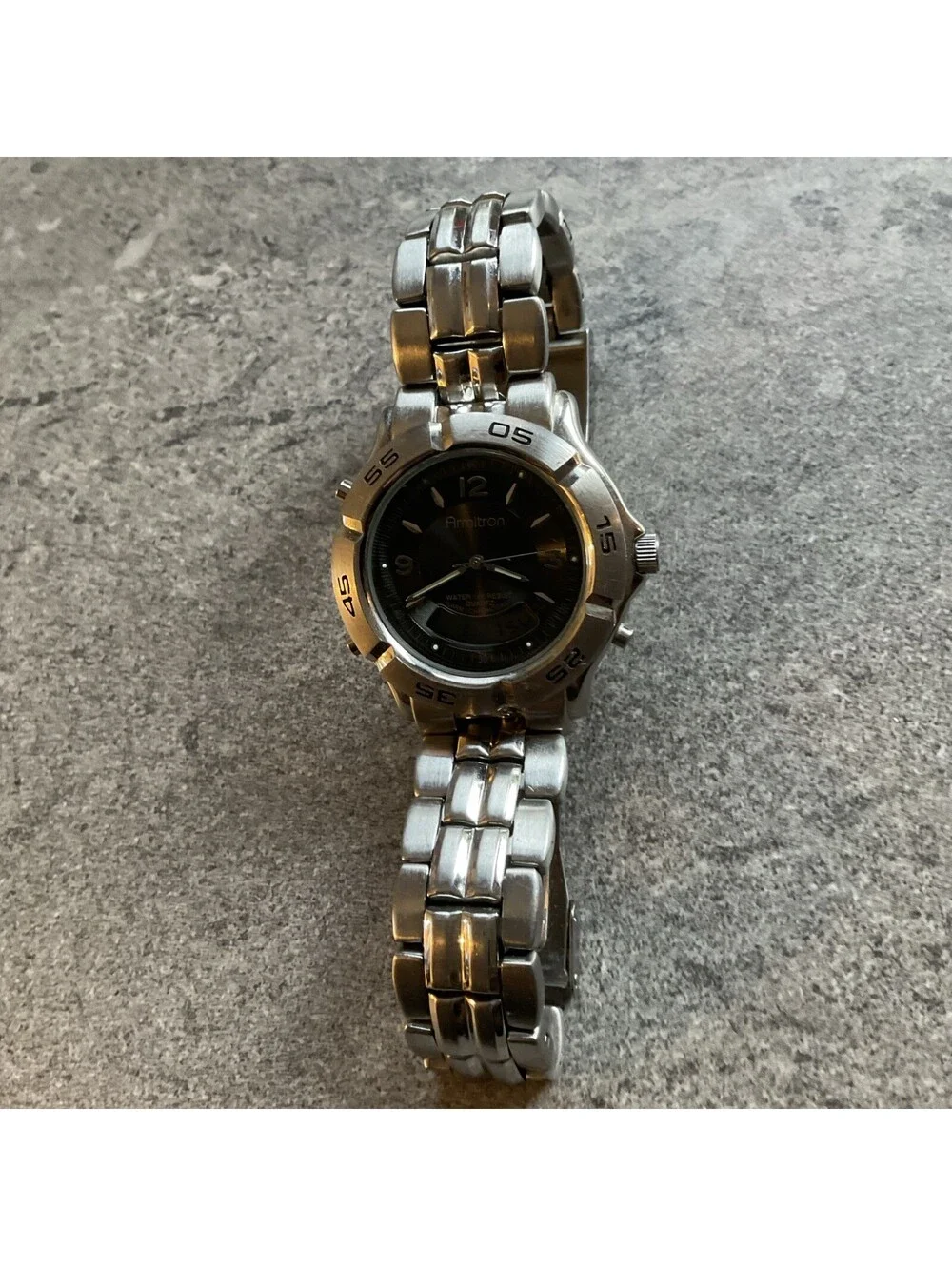 Vintage Armitron Analog Digital Alarm Chronograph Quartz Watch 20/1443 Bin I